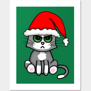 Bah Humbug Cat (Large Print) Posters and Art